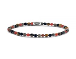 Stainless Steel Red Multicolor Beads Mix Bracelet