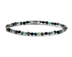 Stainless Steel Blue Multicolor Beads Mix Bracelet