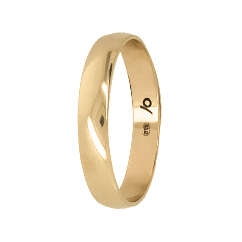 9kt Yellow Gold Comfort Fit Wedding Band (3mm)