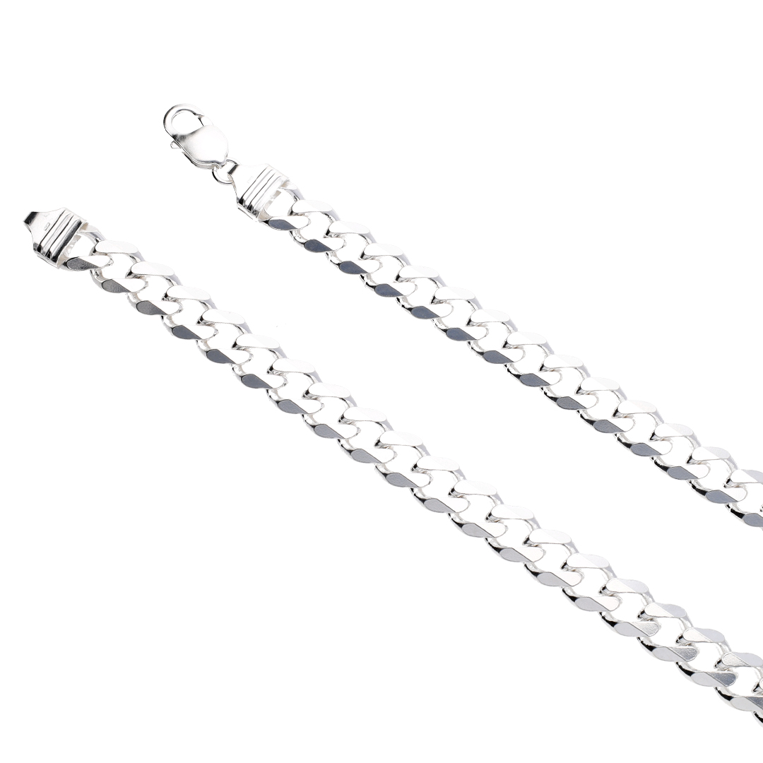 Sterling Silver Curb Chain (11.4mm)