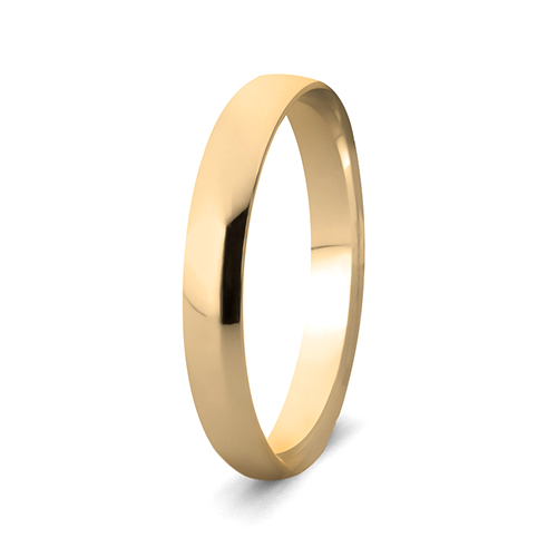 9kt Yellow Gold Supreme Fit Wedding Band (3mm)