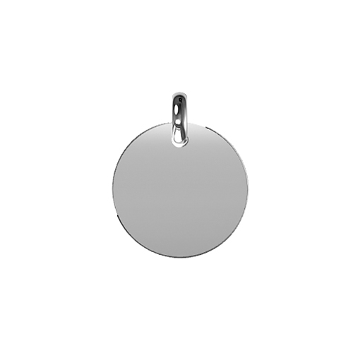 Silver Disc Finished Pendant
