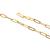 9Kt Gold Paper Clip Chain (4.5mm)