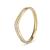 9kt Yellow Gold Cubic Zirconia Pavé Curved Band (0.15ct)