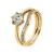 9kt Yellow Gold Cubic Zirconia Solitaire 6 Claw Ring (0.75ct)