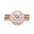 9kt Rose Gold Cubic Zirconia Broad Pave' Side Band (0.15ct)